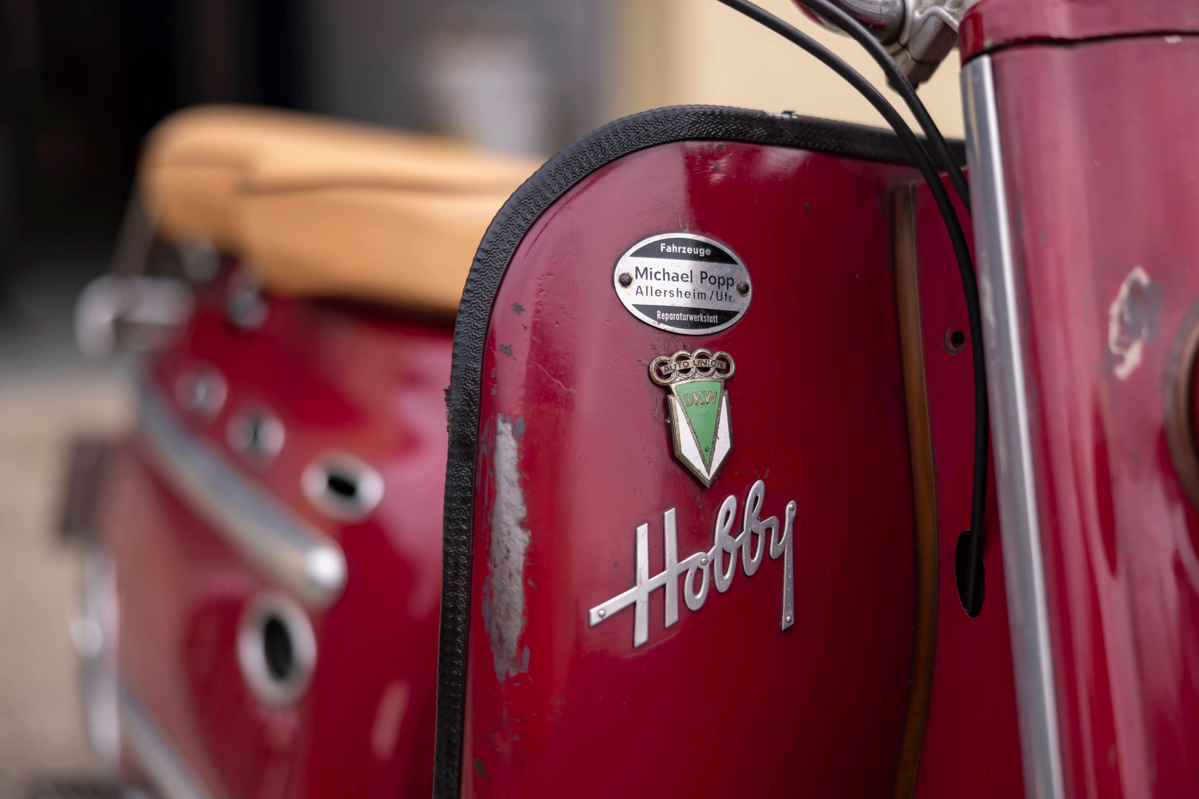 Tank eines DKW Hobby aus dem Vereinsbestand